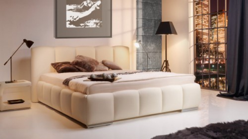 Łóżko CARRERA tapicerowane z pojemnikiem