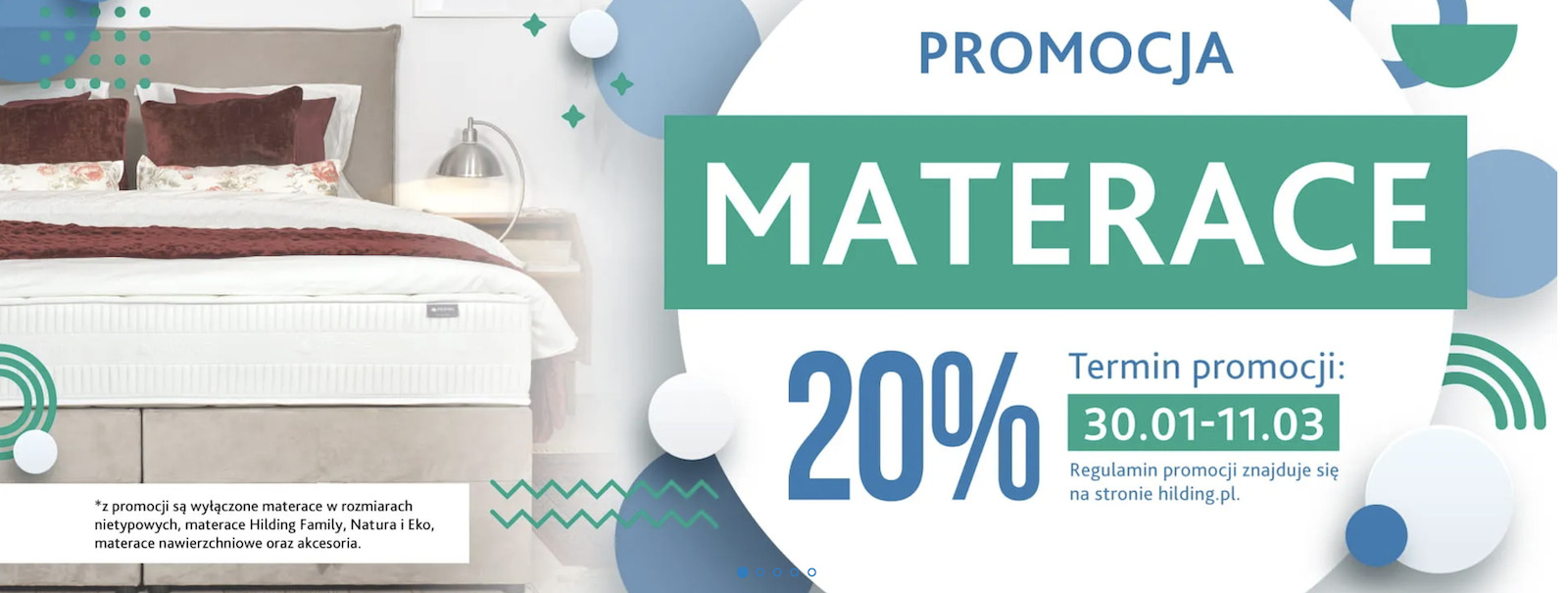 Promocja na materace Hilding 20% taniej